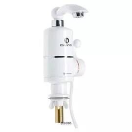 Смеситель для кухни Divino D0057, с нагревом,однорычажный, длина излива 100 мм, цинк/пластик