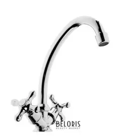 Смеситель для кухни "Олимп" ос4901, двухвентильный, высота излива 22 см, хром