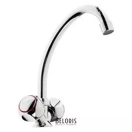 Смеситель для кухни "Олимп" ос4902, двухвентильный, высота излива 22 см, хром