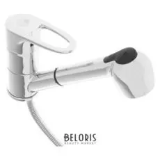 Смеситель для кухни RMS Sl52-014, однорычажный, с выдвижной лейкой, хром