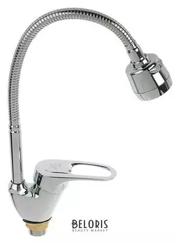 Смеситель для кухни RMS Sl55-016f, однорычажный, высокий гибкий излив, хром