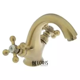 Смеситель для раковины Accoona A9071c, двухвентильный, латунь, цвет бронза