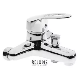 Смеситель для ванны Aquakratos ак2529, однорычажный, длина излива 12,5 см,хром