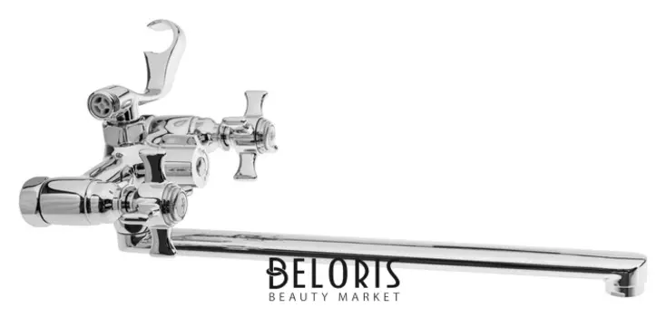 Смеситель для ванны Haiba Hb2224, двухвентильный, излив 322 мм, хром