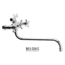 Смеситель для ванны капитошка Ty1013-1042, двухвентильный, керамика, хром