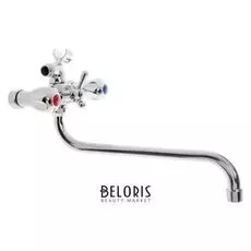 Смеситель для ванны Komrad S11-143-2, двухвентильный, душевая лейка и шланг