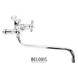 Смеситель для ванны Roegen Rp120a, двухвентильный, с душевым набором, цинк, хром