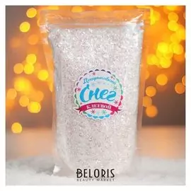 Снег искусственный клеевой для декора "Блестки" 200 г