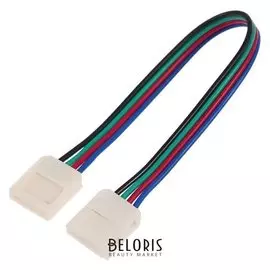 Соед. кабель Ecola Led, с двумя 4-х конт.,разъемами, 10 мм, 15 см. 1 шт.