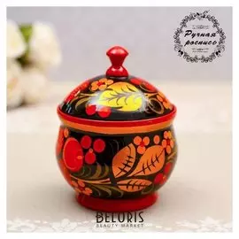 Солонка «Ягодка», большая, хохлома