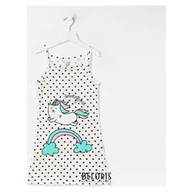 Сорочка для девочки, цвет белый/радуга, рост 152 см