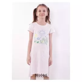 Сорочка для девочки, цвет светло-розовый, рост 134 см