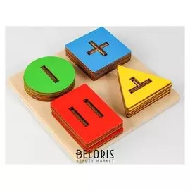 Сортер геометрический Квадрат 4 фигуры