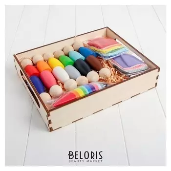 Сортер Гномики большие в колпачках с кроватками