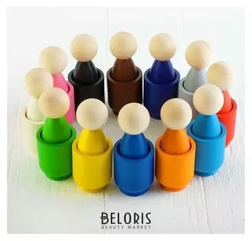 Сортер «гномики в стаканчиках « 12 шт.