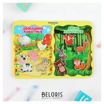 Сортер Какая разница? Домашние и дикие животные на липучках