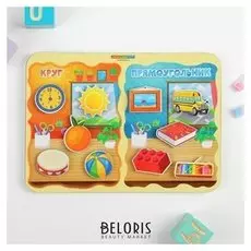 Сортер Какая разница? Круг-прямоугольник на липучках