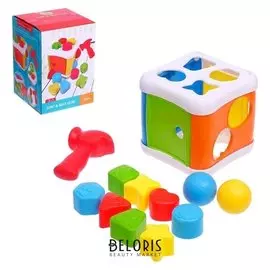 Сортер-стучалка 2 в1 Кубик