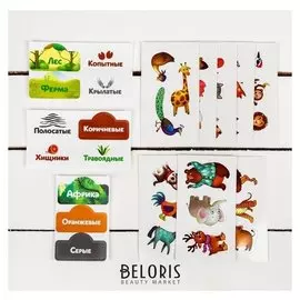 Сортер Весёлые липучки Животные мира