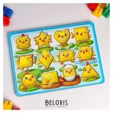 Сортер-вкладыш "Цыплята. фигуры"