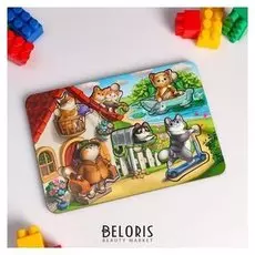 Сортер-вкладыш "Котики. С домиком"