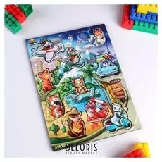 Сортер-вкладыш Котики. С самолетиком