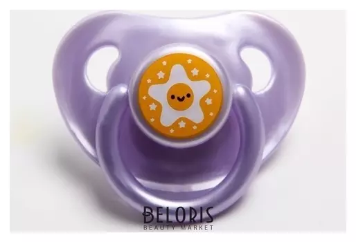 Соска-пустышка силиконовая, ортодонтическая, от 0 мес.