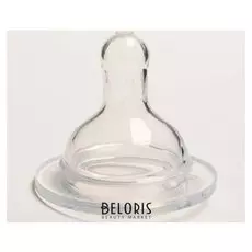 Соска силиконовая L, широкое горло, от 6 мес., быстрый поток