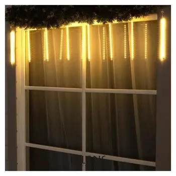 Сосульки Spec, Ip65, умс-2w, ш:2.5 м, в:30 см, 8 шт, Led(Smd)-192-12v, т.белый