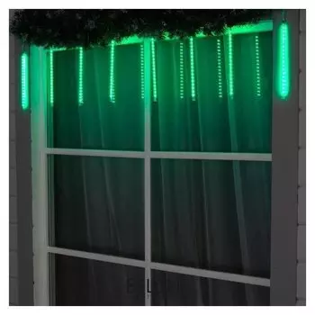 Сосульки Spec, Ip65, умс-2w, ш:2.5 м, в:30 см, 8 шт, Led(Smd)-192-12v, зеленый