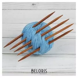 Спицы для вязания, чулочные, 15 см, d = 5 мм, 5 шт