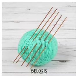 Спицы для вязания, чулочные, d = 2 мм, 20 см, 5 шт