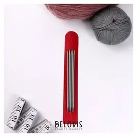 Спицы для вязания, чулочные, D = 3,5 мм, 15 см, 5 шт