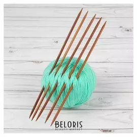 Спицы для вязания, чулочные, d = 4,5 мм, 25 см, 5 шт