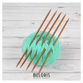 Спицы для вязания, чулочные, d = 4,5 мм, 20 см, 5 шт