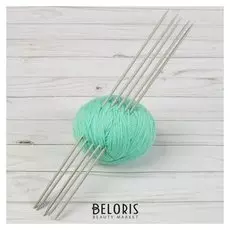 Спицы для вязания, чулочные, D = 4 мм, 35 см, 5 шт