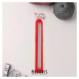 Спицы для вязания, чулочные, с тефлоновым покрытием, D = 3 мм, 20 см, 5 шт