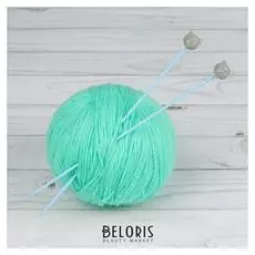 Спицы для вязания, «Коты», прямые, с фигурным наконечником,d = 2,5 мм, 20 см, 2 шт