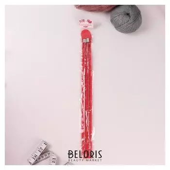 Спицы для вязания, прямые, D = 2 мм, 35 см, 2 шт