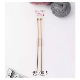 Спицы для вязания, прямые, D = 3 мм, 25 см, 2 шт