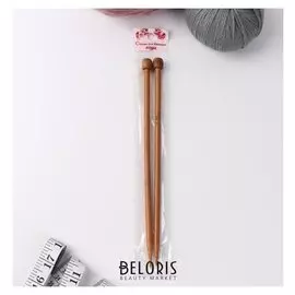 Спицы для вязания, прямые, D = 7 мм, 25 см, 2 шт