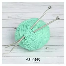 Спицы для вязания, прямые, с тефлоновым покрытием, d = 5 мм, 20 см, 2 шт