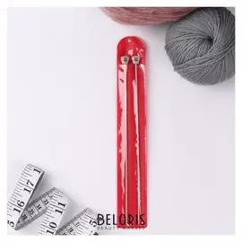 Спицы для вязания, прямые, с тефлоновым покрытием, D = 2 мм, 20 см, 2 шт