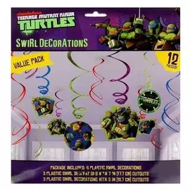Спираль «Черепашки-ниндзя», 46-60 см, 12 шт.