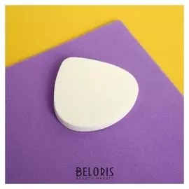 Спонж для нанесения косметики, 5 × 4,8 см, цвет белый