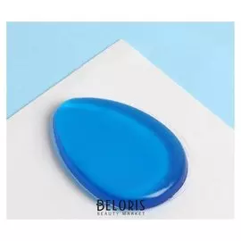 Спонж для нанесения косметики, 6,5 × 4,5 см, цвет голубой