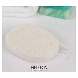 Спонж для умывания Овал, цвет бежевый