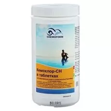 Средство для ударного хлорирования воды кемохлор СН в таблетках 1 кг