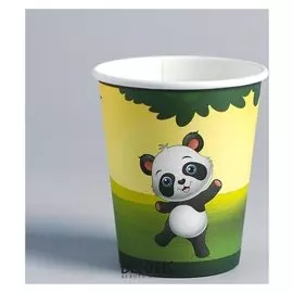 Стакан бумажный «Панды», набор 6 шт.