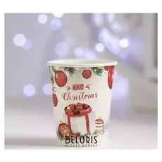 Стакан бумажный «С новым годом», набор 6 шт.